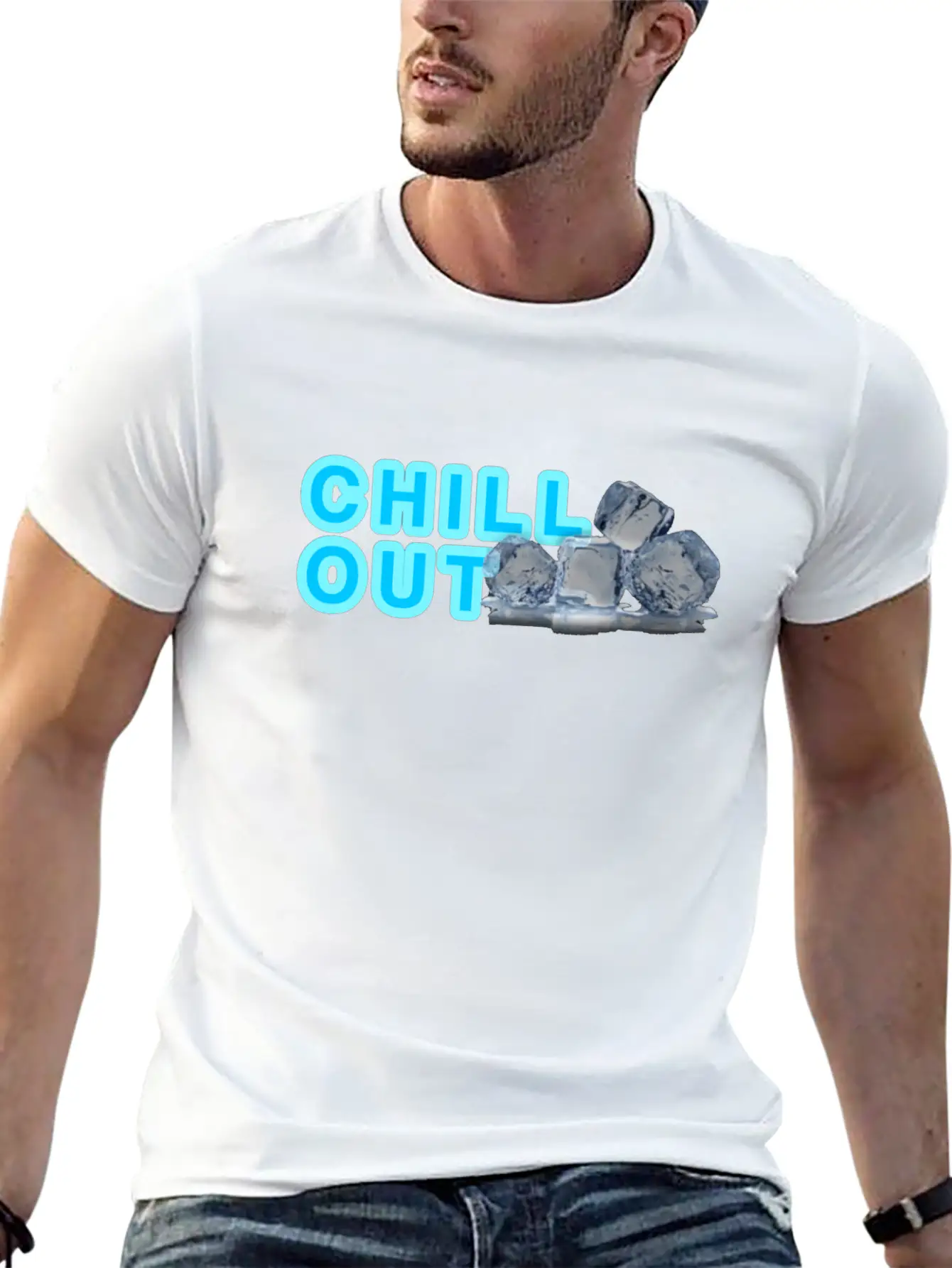 CHILL OUT Basic Graphic T-Shirt – Daily Comfort In Soft Cotton
