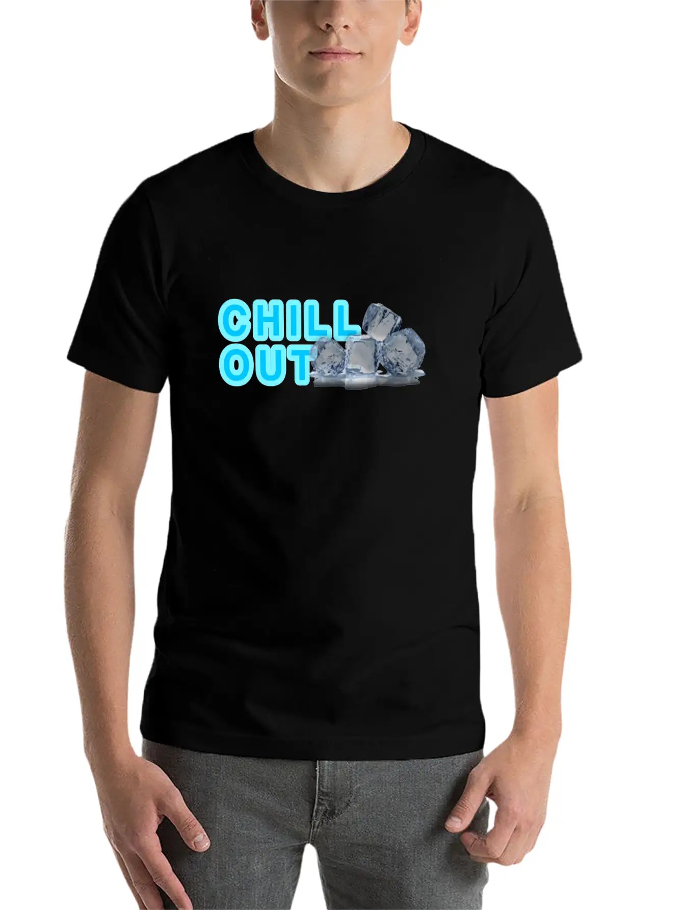 CHILL OUT Basic Graphic T-Shirt – Daily Comfort In Soft Cotton