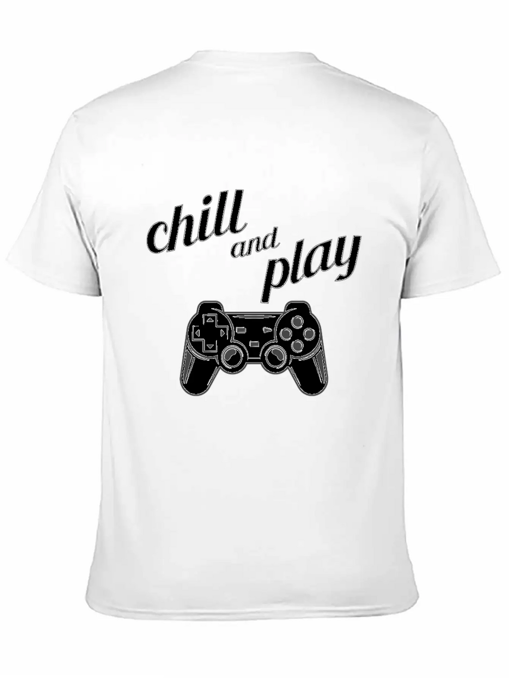Chill Play Gamer Gaming Controller Video Games Essential Cotton Tee For Daily Outfits – Unisex Style