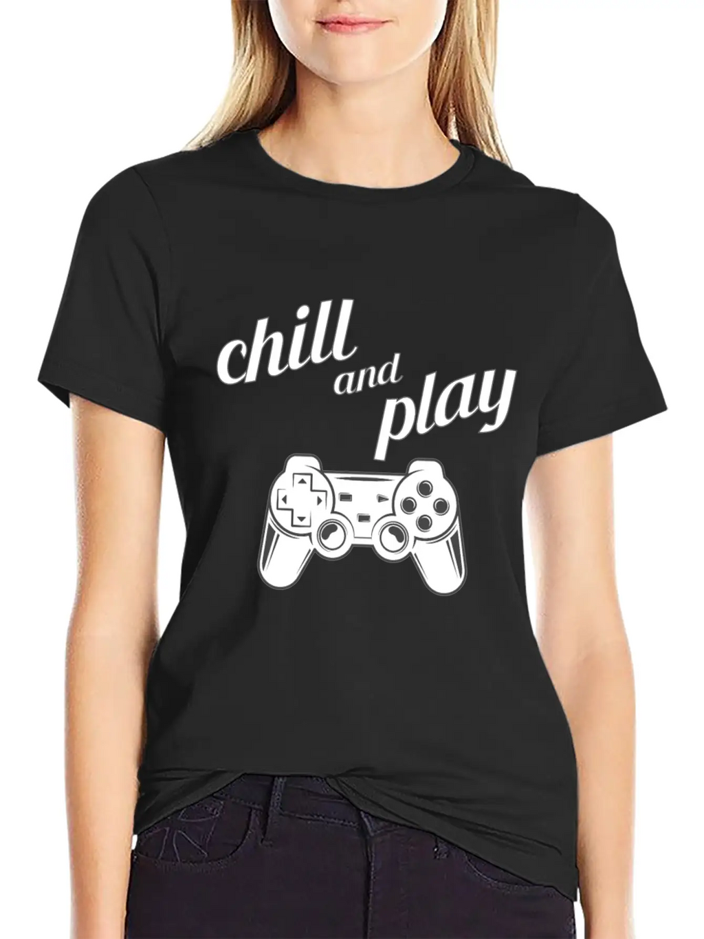 Chill Play Gamer Gaming Controller Video Games Essential Cotton Tee For Daily Outfits – Unisex Style