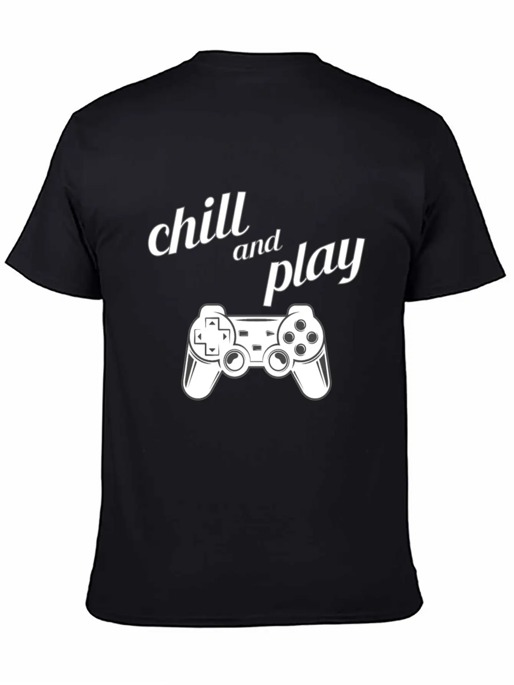 Chill Play Gamer Gaming Controller Video Games Essential Cotton Tee For Daily Outfits – Unisex Style
