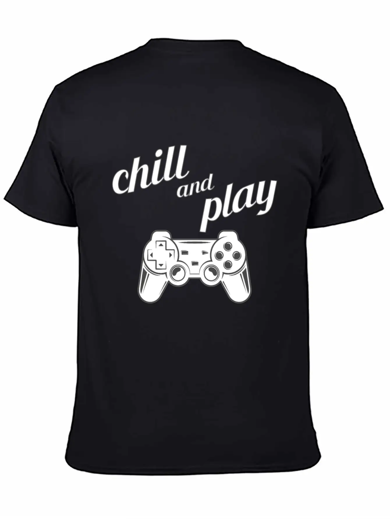 Chill Play Gamer Gaming Controller Video Games Essential Cotton Tee For Daily Outfits – Unisex Style
