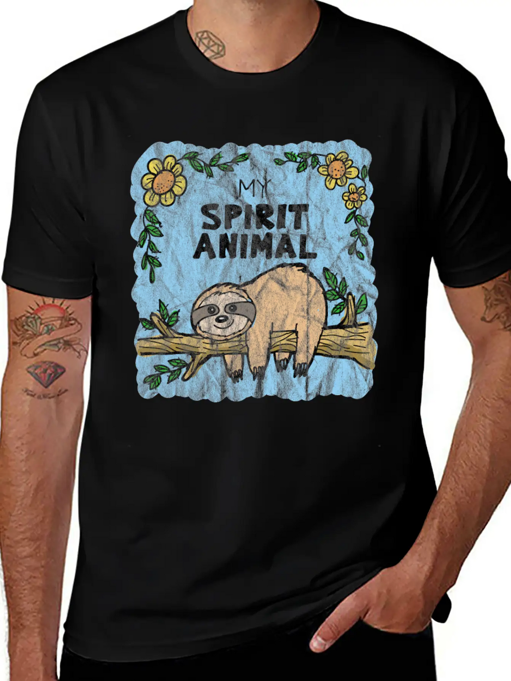 Chilling Lazy Sloth Relaxed Everyday Tee – Lightweight And Durable Cotton