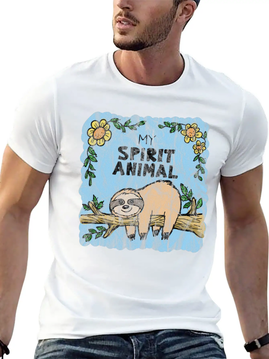 Chilling Lazy Sloth Relaxed Everyday Tee – Lightweight And Durable Cotton