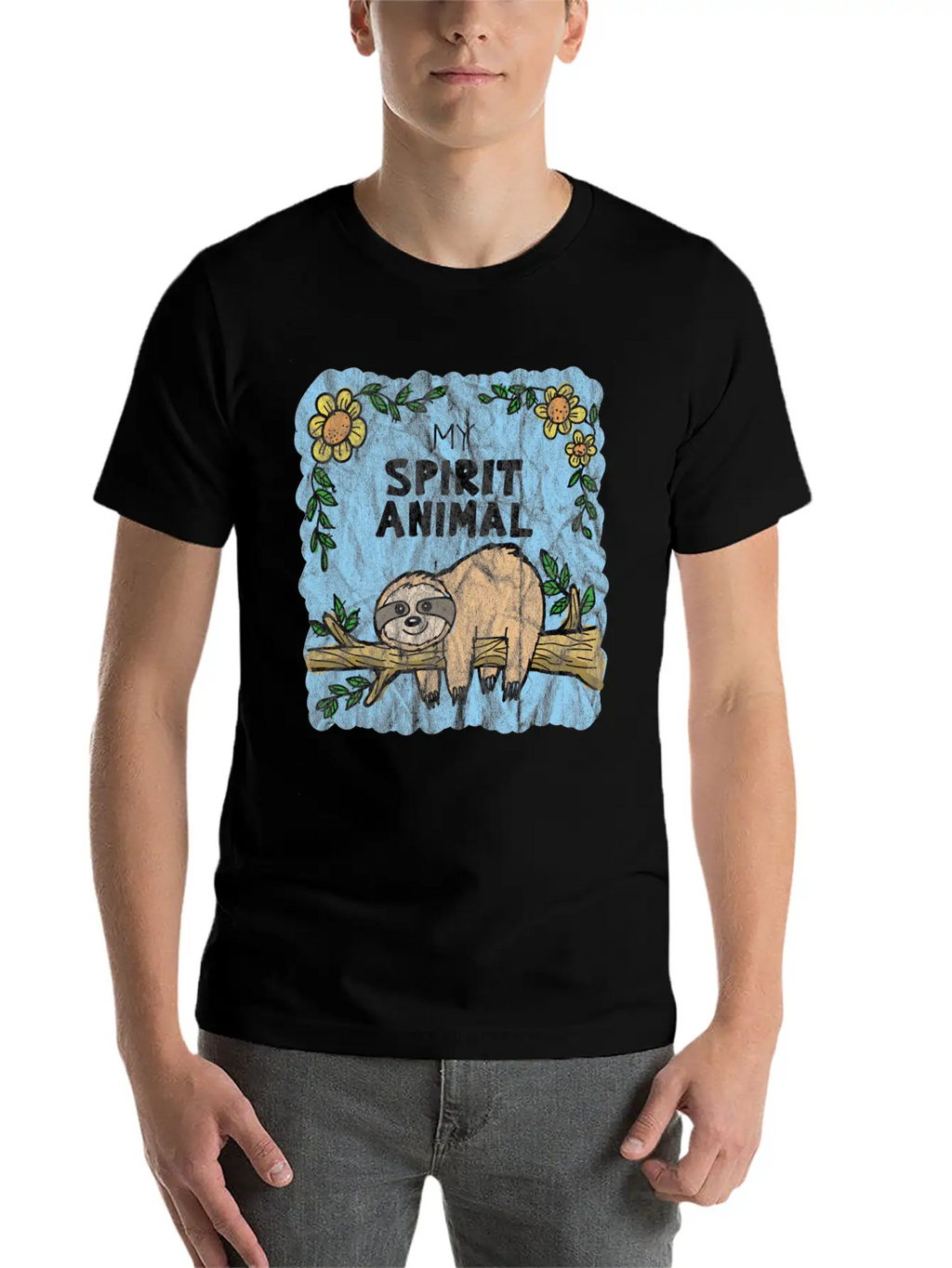 Chilling Lazy Sloth Relaxed Everyday Tee – Lightweight And Durable Cotton
