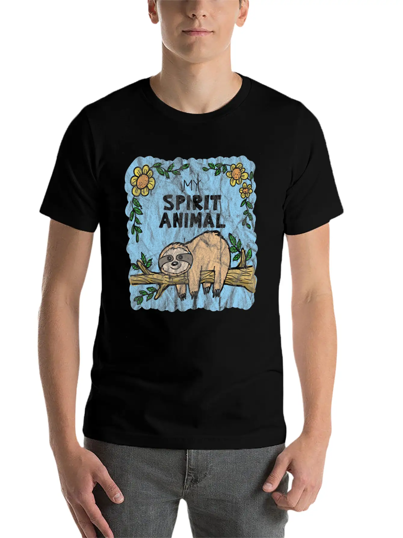 Chilling Lazy Sloth Relaxed Everyday Tee – Lightweight And Durable Cotton