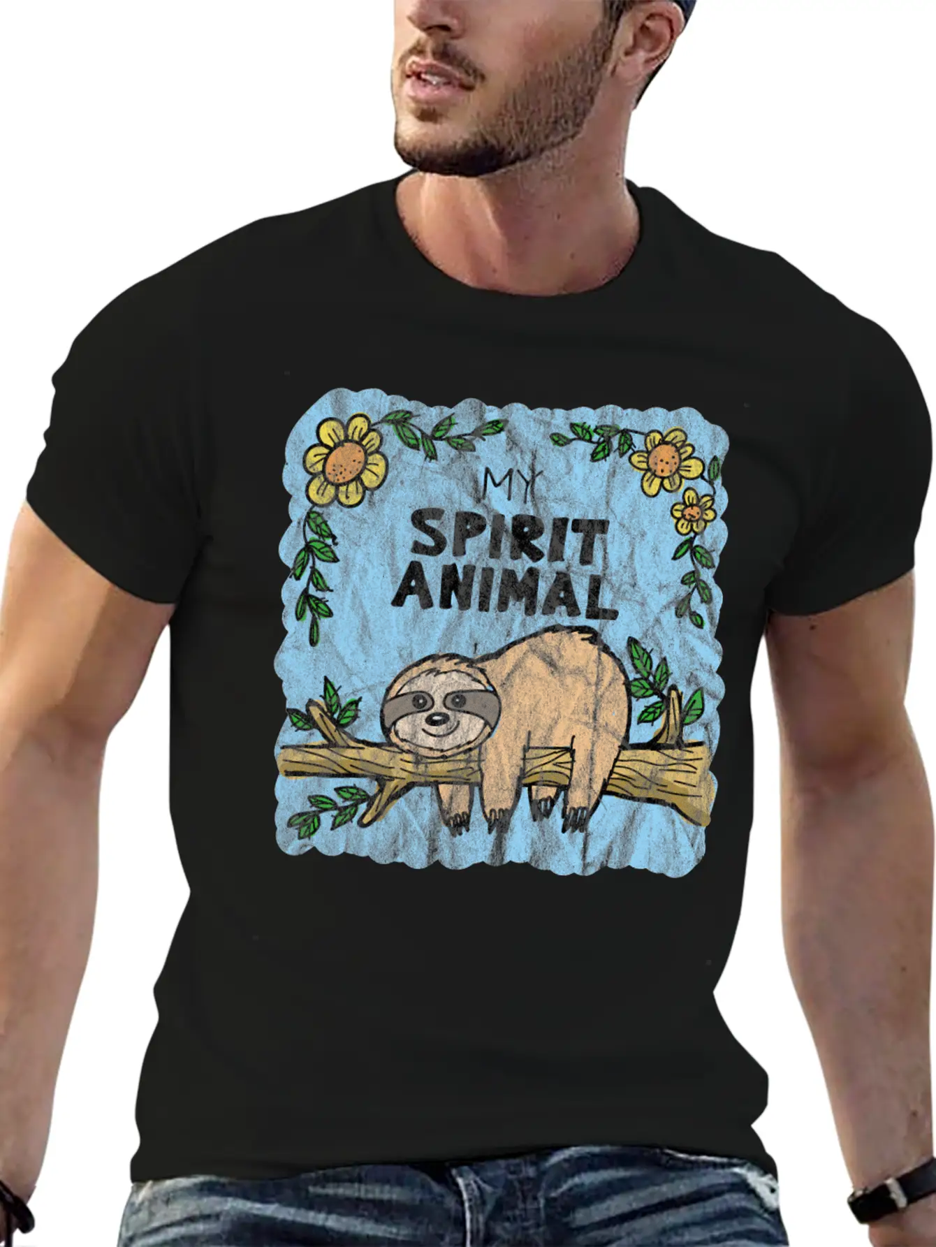 Chilling Lazy Sloth Relaxed Everyday Tee – Lightweight And Durable Cotton