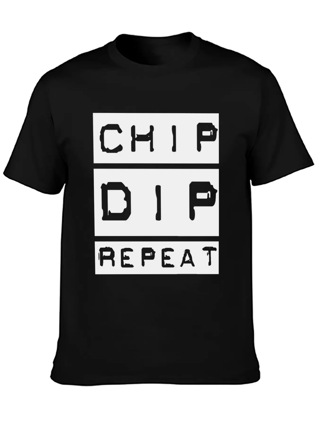 Chip Dip Repeat Relaxed Everyday Tee – Lightweight And Durable Cotton