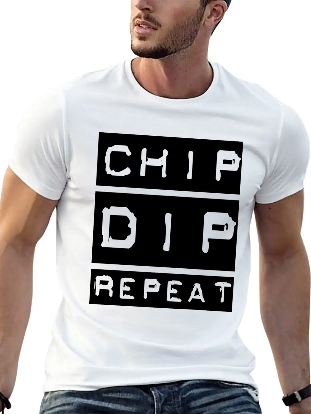 Chip Dip Repeat Relaxed Everyday Tee – Lightweight And Durable Cotton