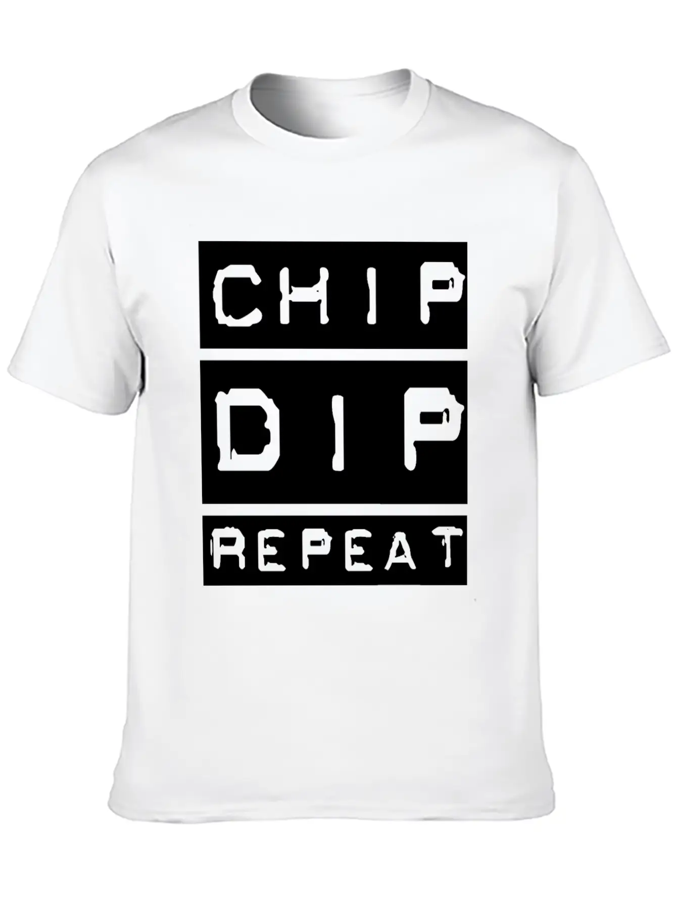 Chip Dip Repeat Relaxed Everyday Tee – Lightweight And Durable Cotton