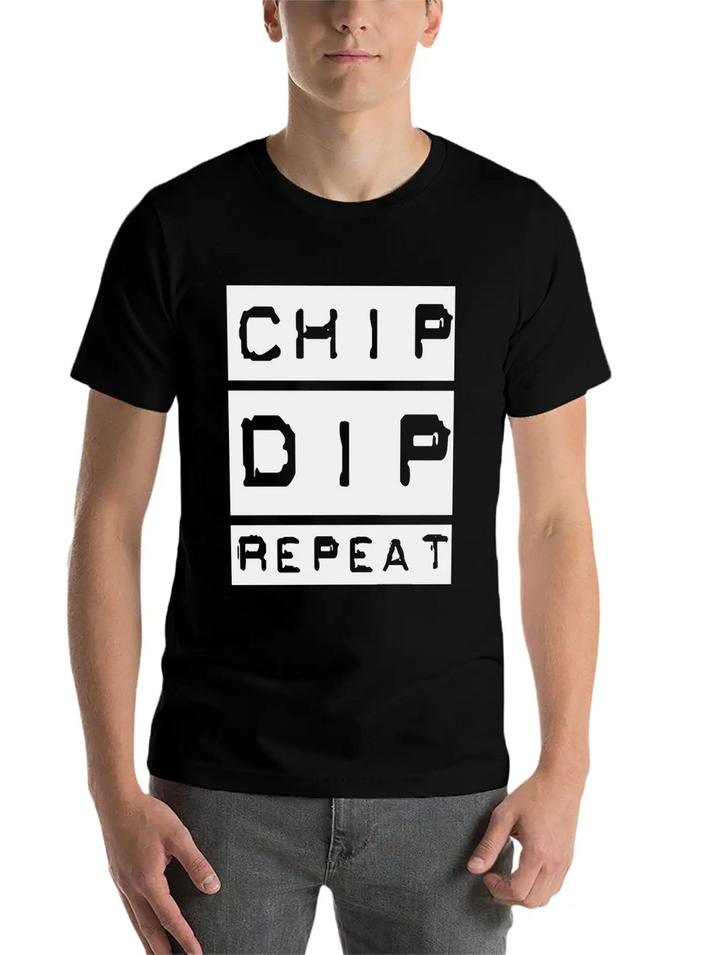 Chip Dip Repeat Relaxed Everyday Tee – Lightweight And Durable Cotton