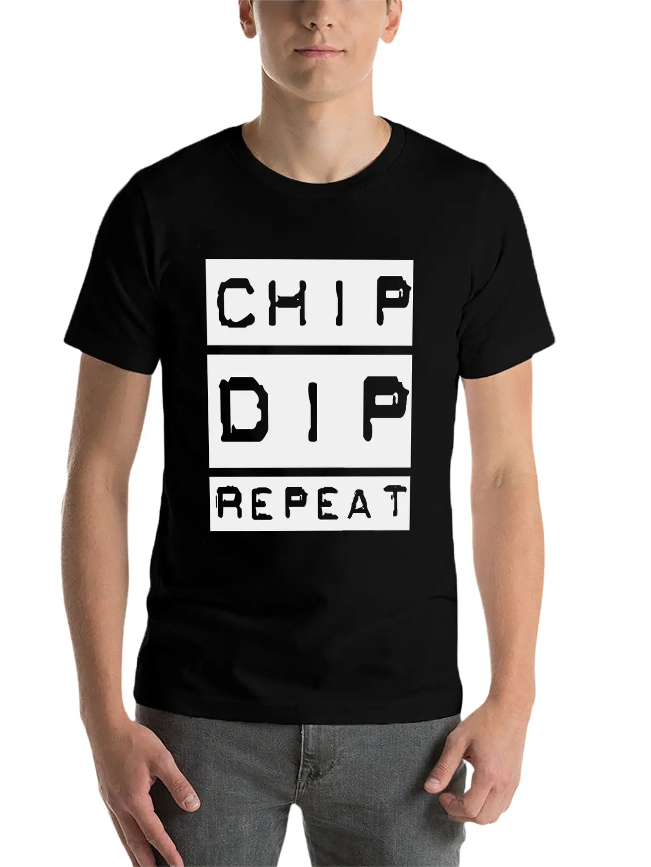 Chip Dip Repeat Relaxed Everyday Tee – Lightweight And Durable Cotton