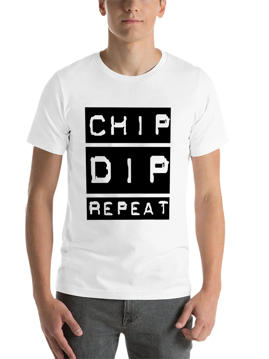 Chip Dip Repeat Relaxed Everyday Tee – Lightweight And Durable Cotton
