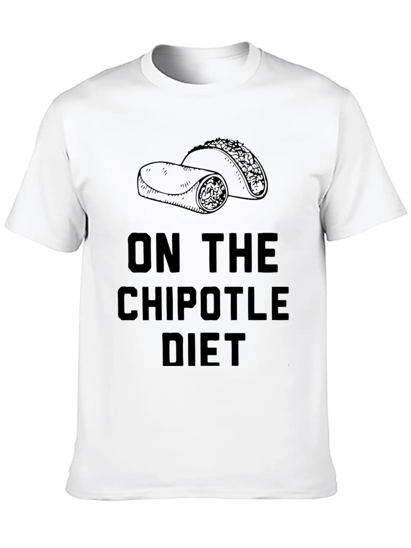 Chipotile Diet - On The Chipotile Diet Unisex Casual T-Shirt – Clean Design For Daily Comfort