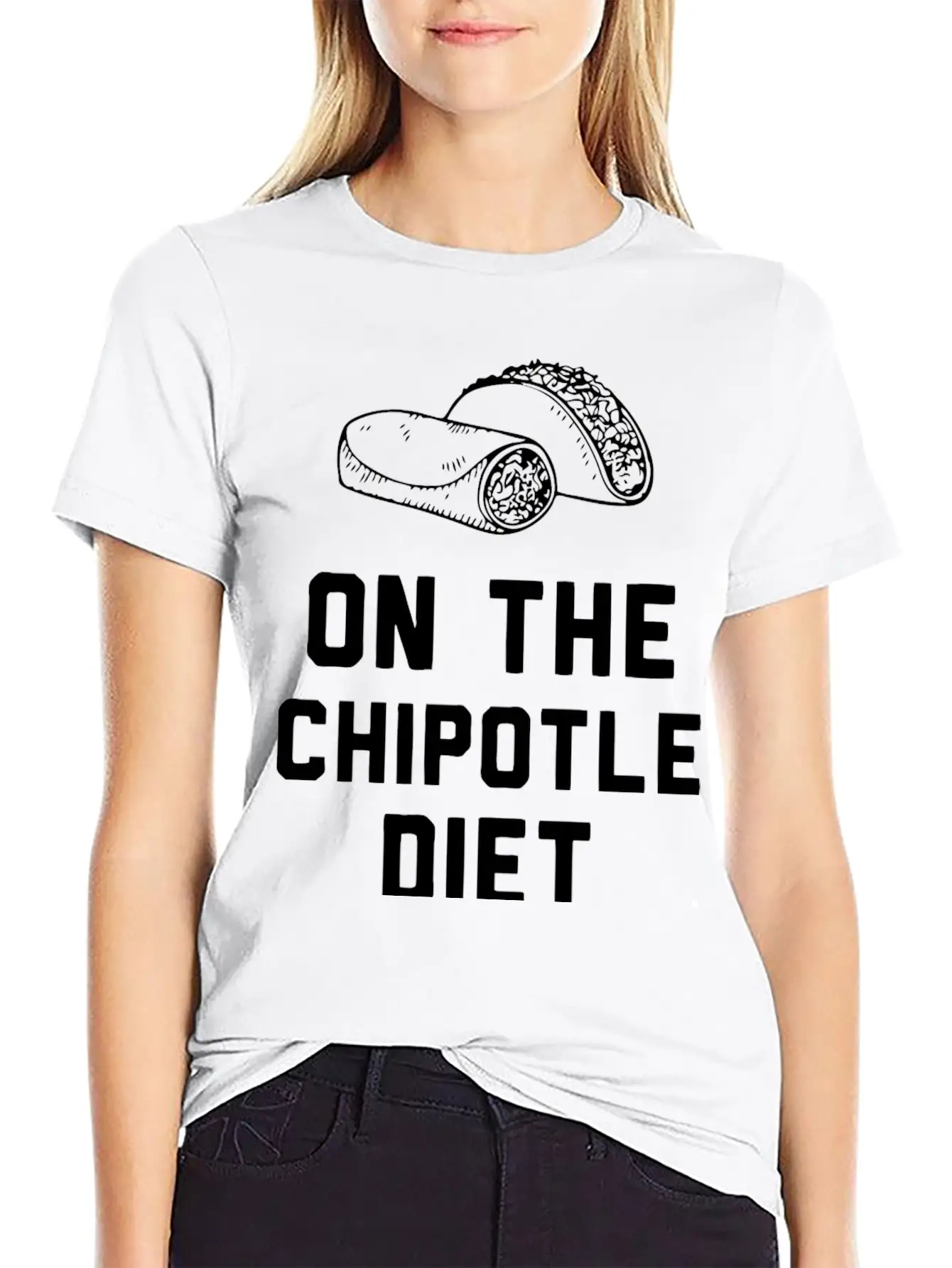 Chipotile Diet - On The Chipotile Diet Unisex Casual T-Shirt – Clean Design For Daily Comfort