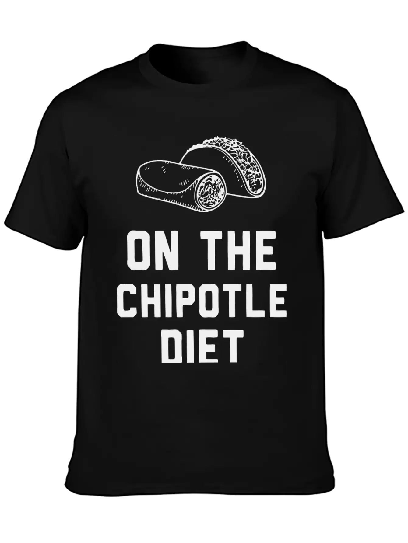 Chipotile Diet - On The Chipotile Diet Unisex Casual T-Shirt – Clean Design For Daily Comfort