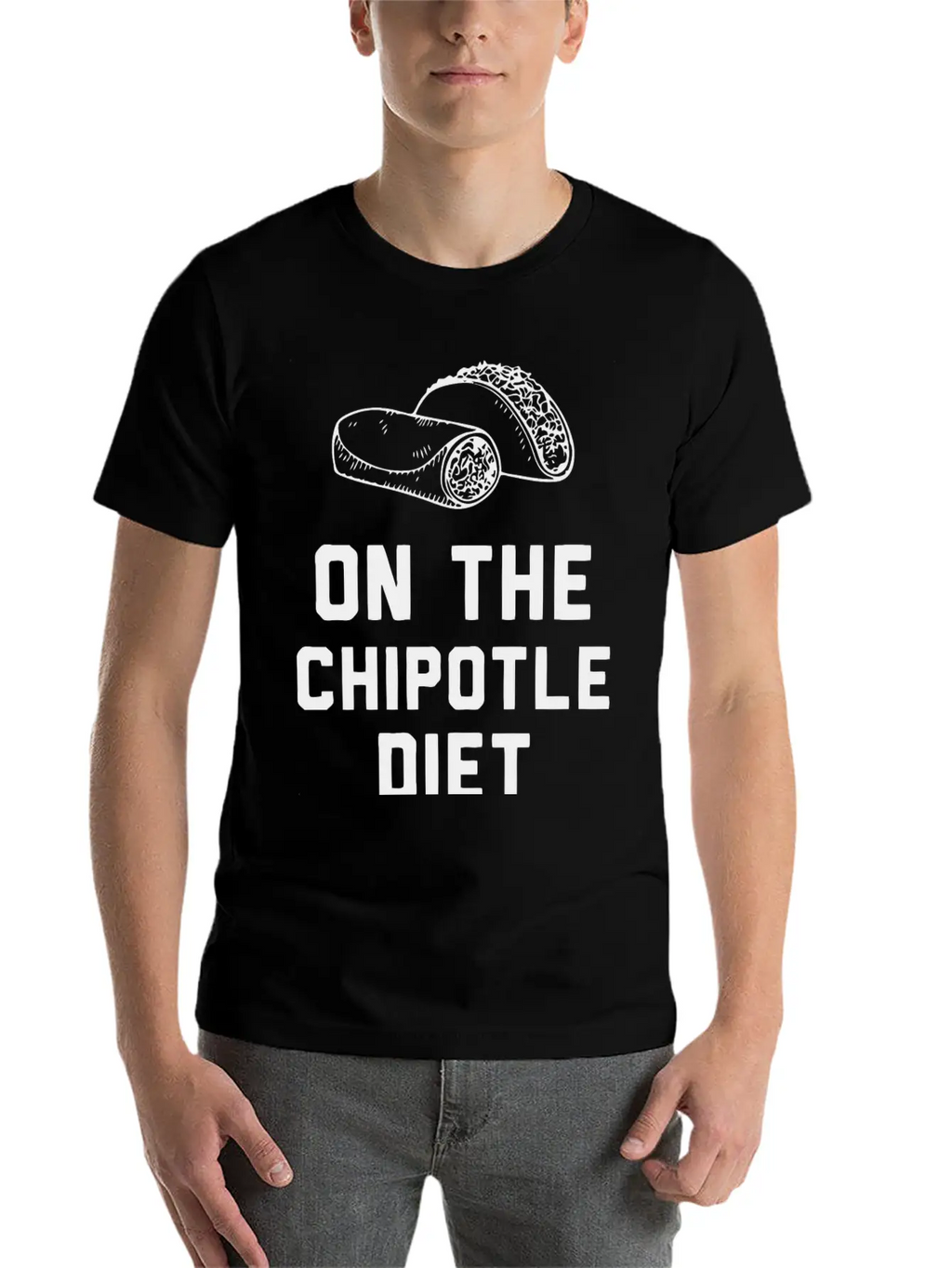 Chipotile Diet - On The Chipotile Diet Unisex Casual T-Shirt – Clean Design For Daily Comfort