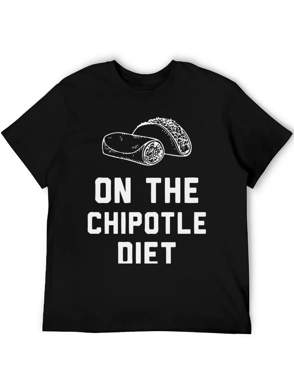 Chipotile Diet - On The Chipotile Diet Unisex Casual T-Shirt – Clean Design For Daily Comfort