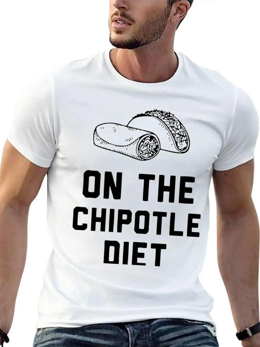 Chipotile Diet - On The Chipotile Diet Unisex Casual T-Shirt – Clean Design For Daily Comfort