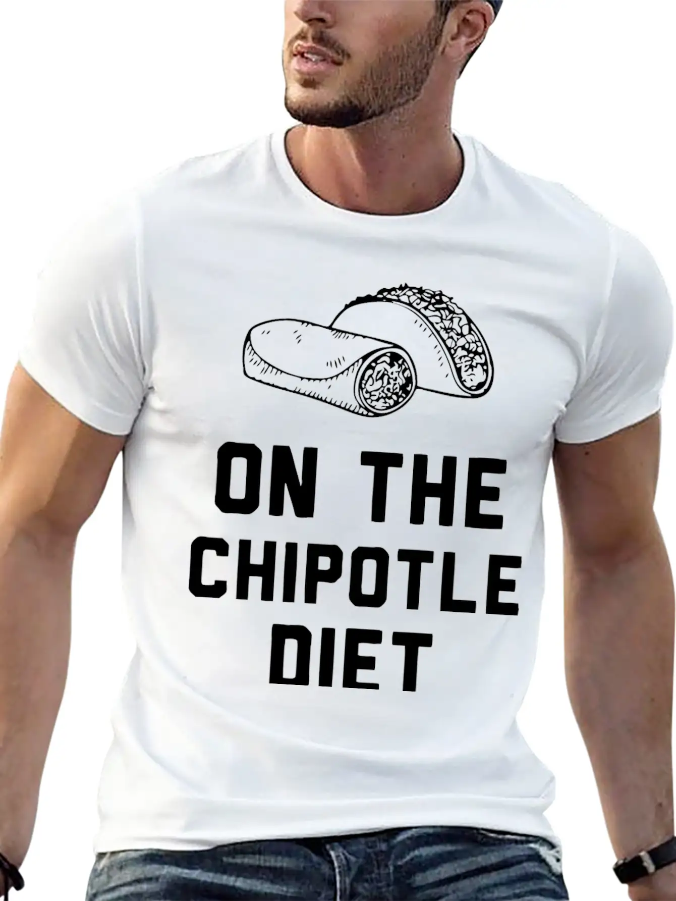 Chipotile Diet - On The Chipotile Diet Unisex Casual T-Shirt – Clean Design For Daily Comfort