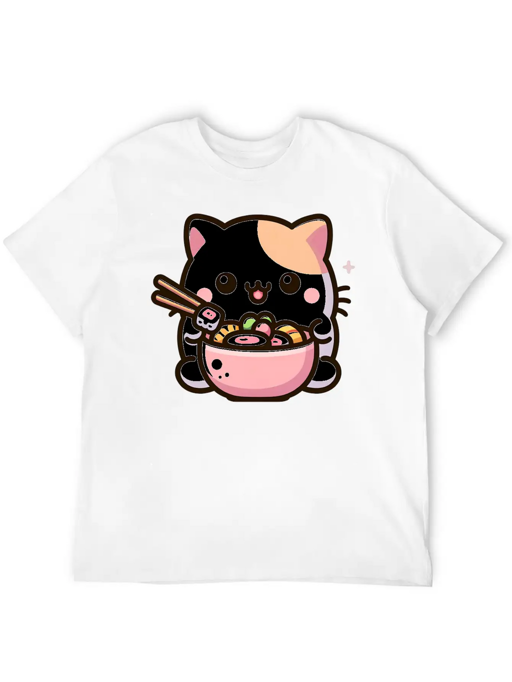 Chirashi Don Cat Classic Cotton Tee – Unisex Comfort For Any Season