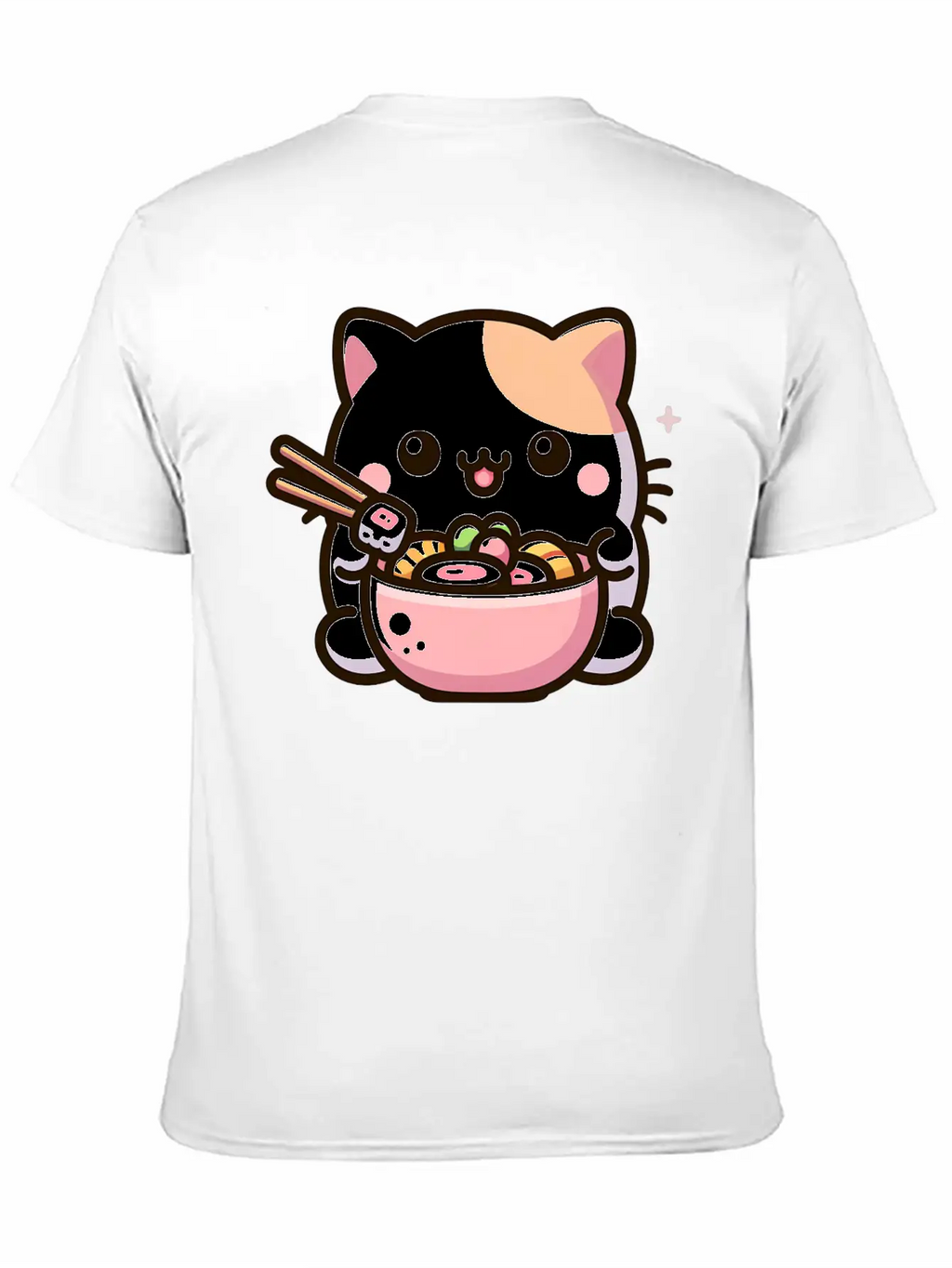 Chirashi Don Cat Classic Cotton Tee – Unisex Comfort For Any Season