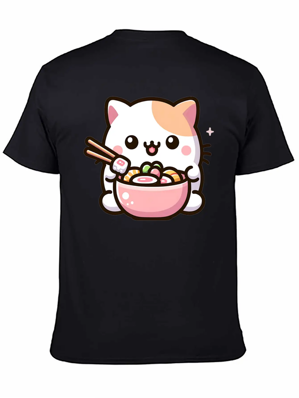 Chirashi Don Cat Classic Cotton Tee – Unisex Comfort For Any Season