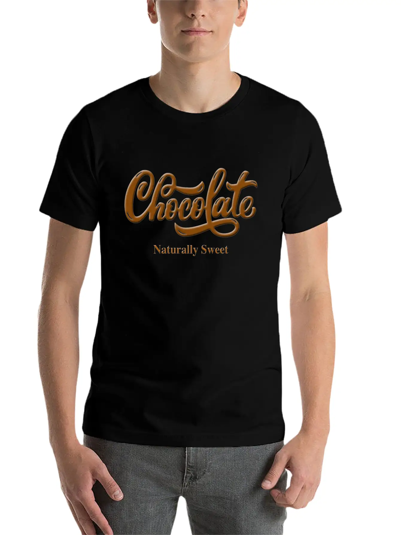 Chocolate Naturally Sweet Proud Black Woman Breathable Soft Cotton T-Shirt – Timeless Casual Look