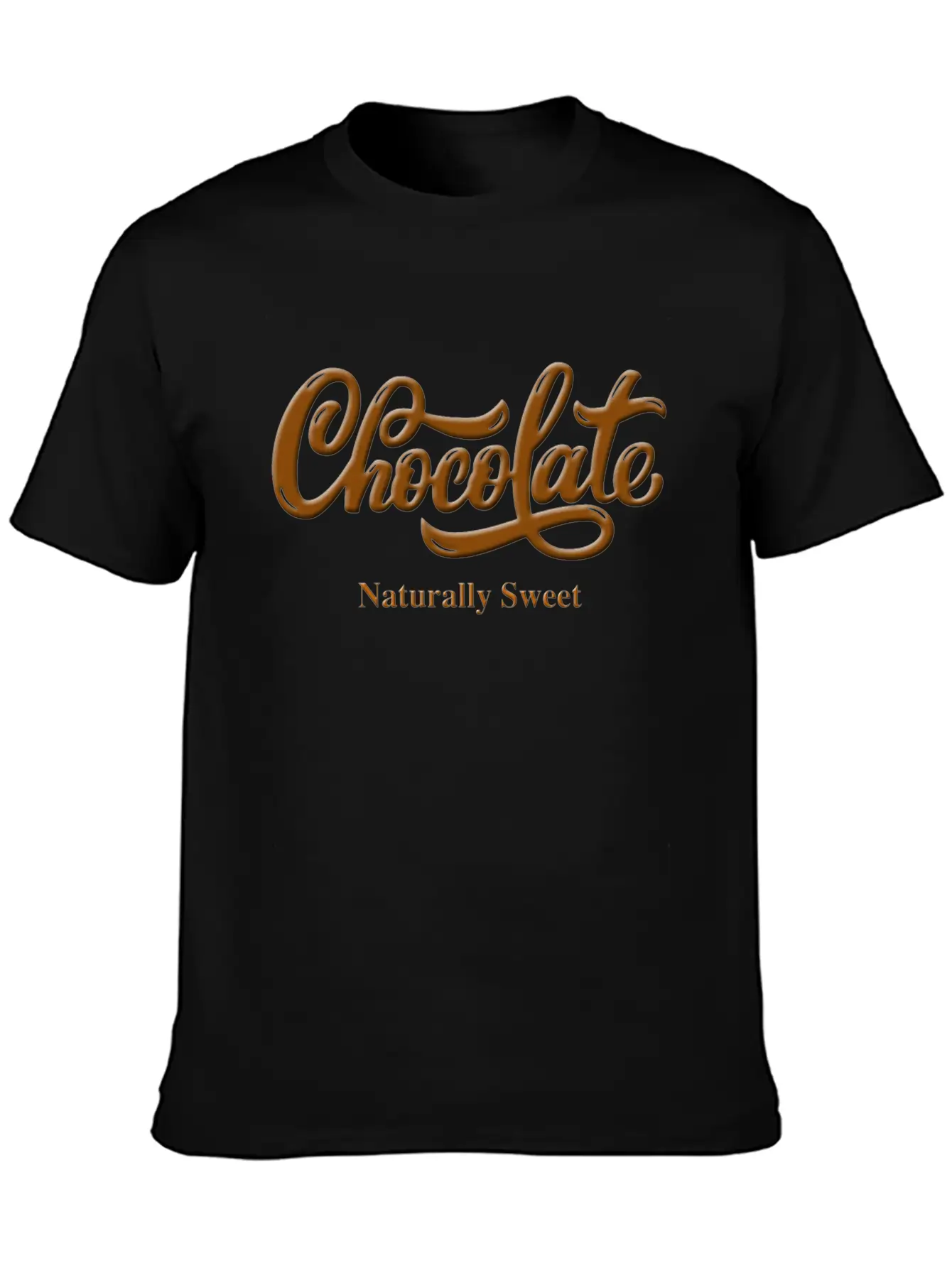 Chocolate Naturally Sweet Proud Black Woman Breathable Soft Cotton T-Shirt – Timeless Casual Look
