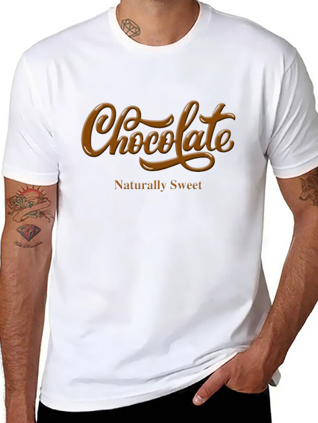 Chocolate Naturally Sweet Proud Black Woman Breathable Soft Cotton T-Shirt – Timeless Casual Look