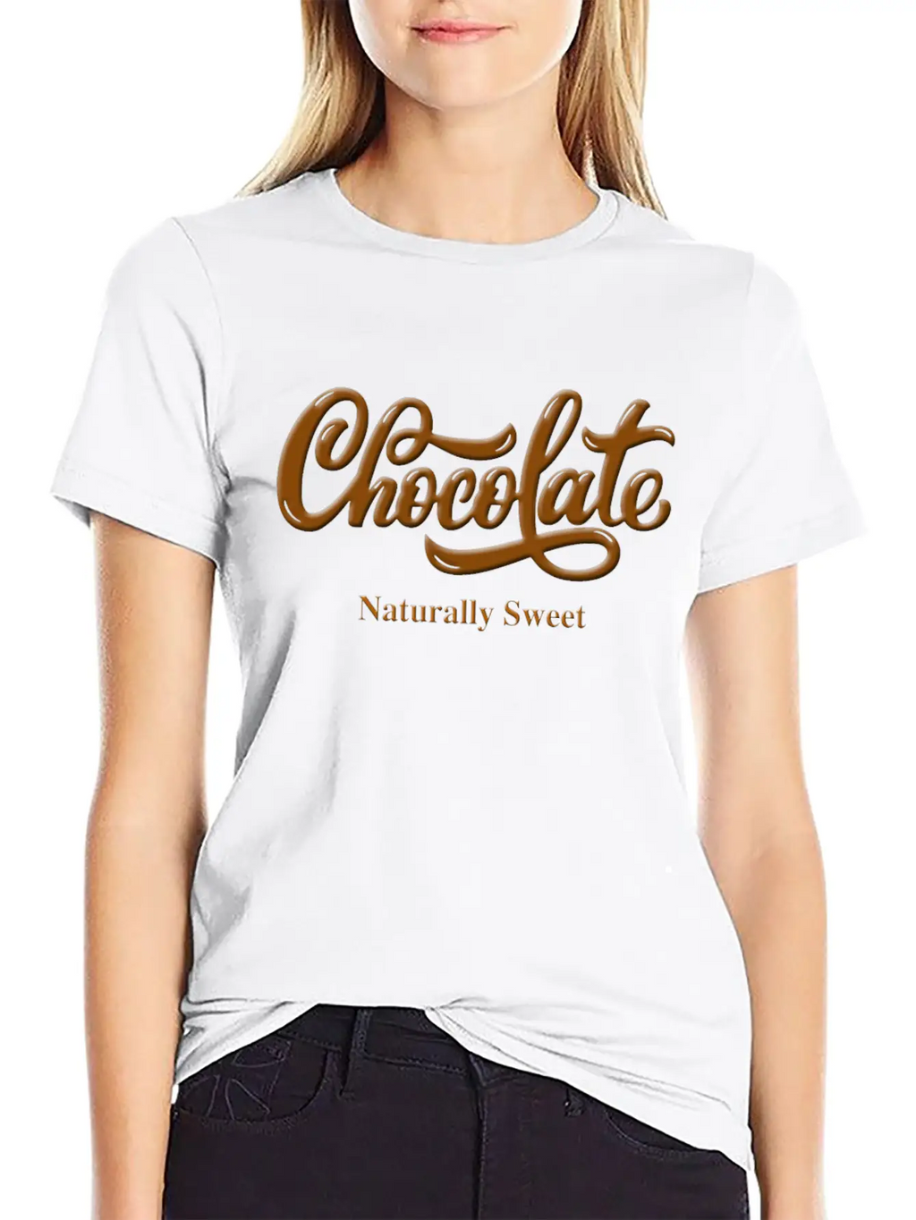 Chocolate Naturally Sweet Proud Black Woman Breathable Soft Cotton T-Shirt – Timeless Casual Look