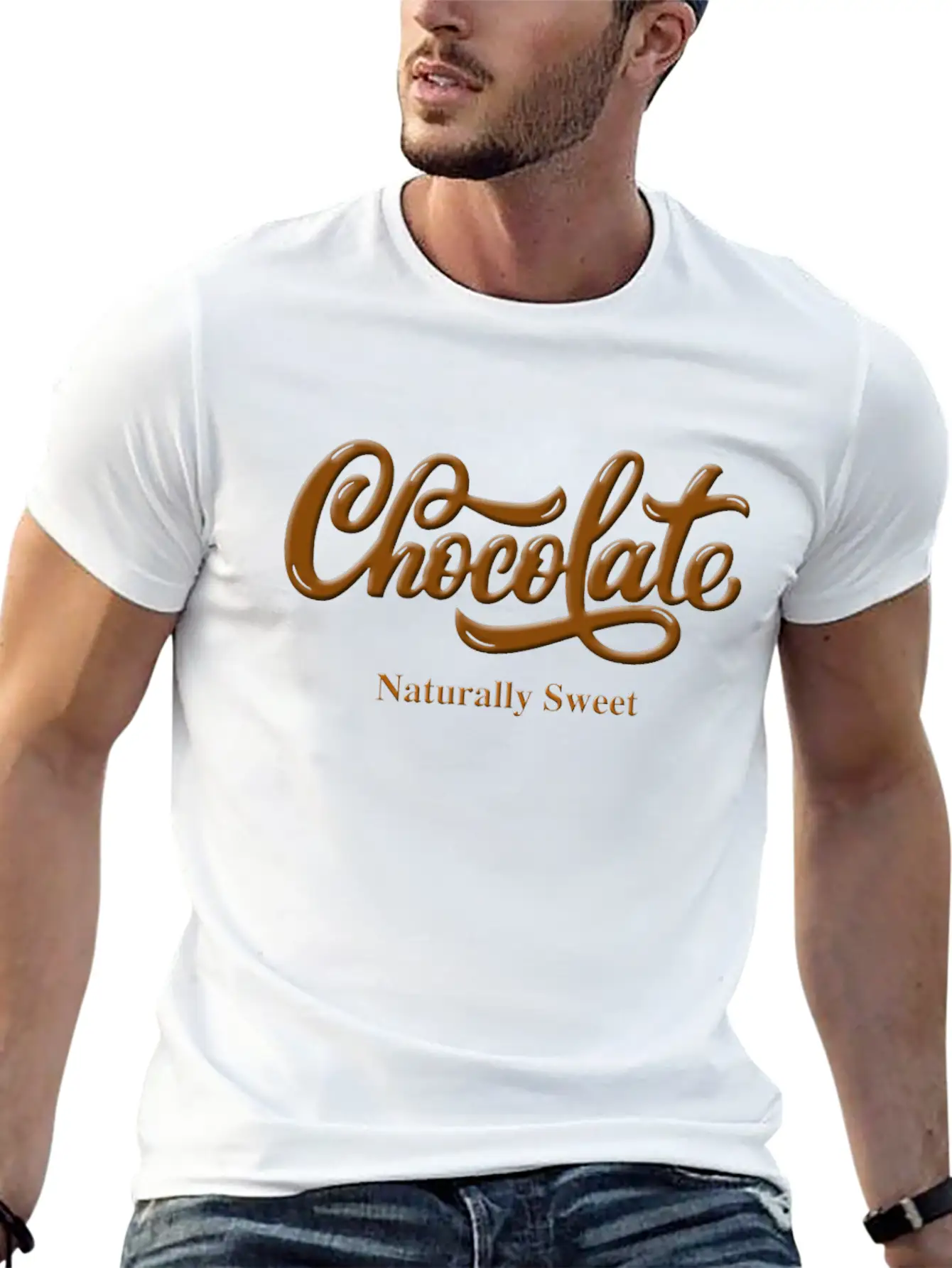 Chocolate Naturally Sweet Proud Black Woman Breathable Soft Cotton T-Shirt – Timeless Casual Look