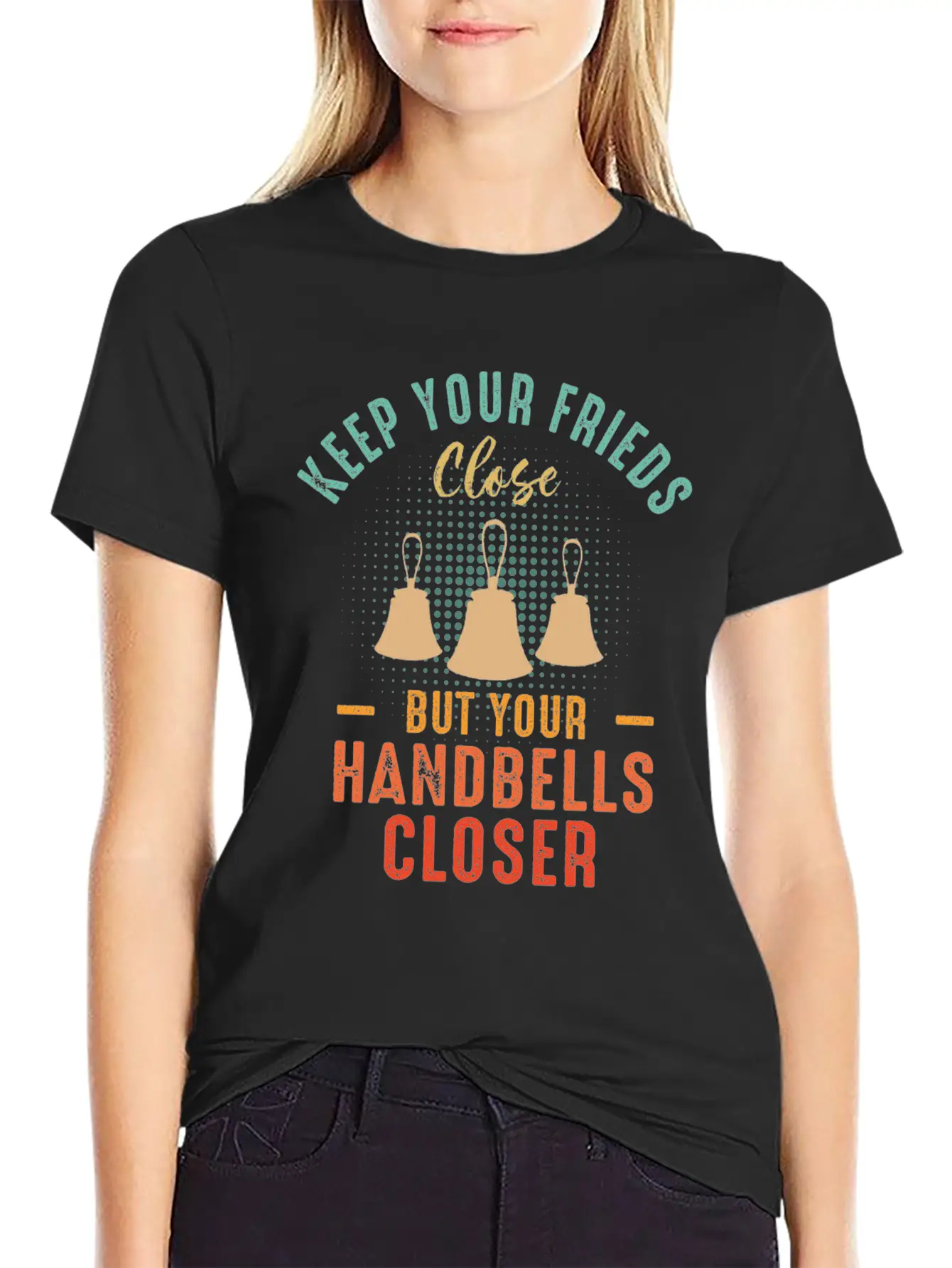 Choir Music Instrument Handbell Choir Stylish Everyday T-Shirt – Unisex Basic Cotton Tee