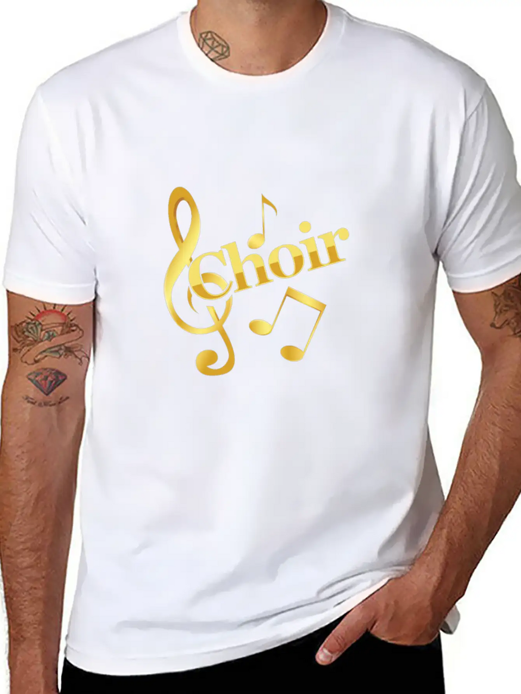 Choir Music Notes Clef Chorus Choral Music Gift Unisex Casual T-Shirt – Clean Design For Daily Comfort