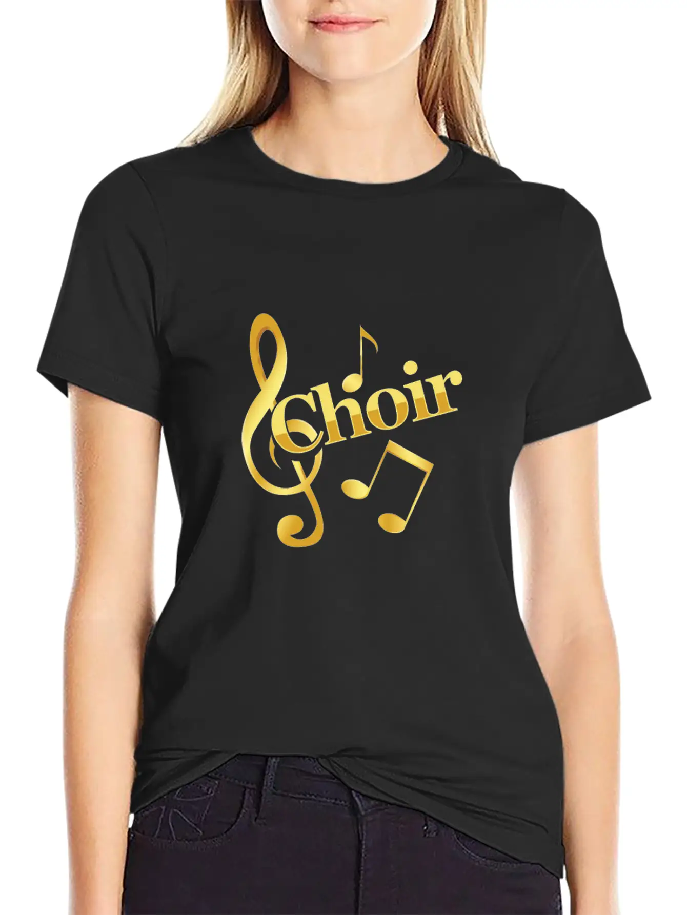 Choir Music Notes Clef Chorus Choral Music Gift Unisex Casual T-Shirt – Clean Design For Daily Comfort