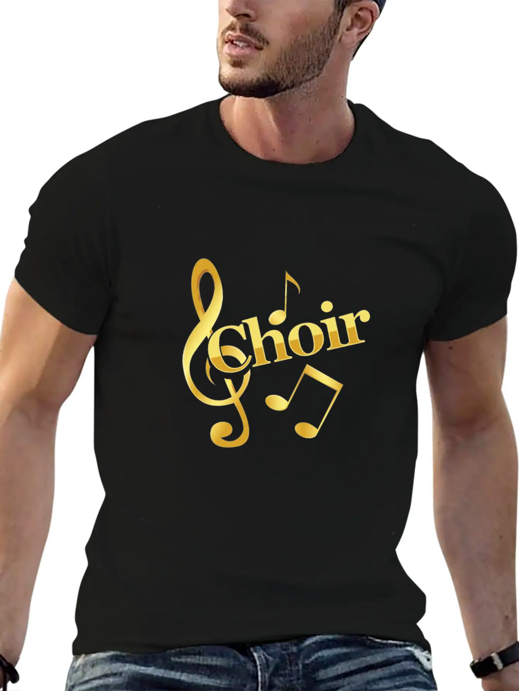 Choir Music Notes Clef Chorus Choral Music Gift Unisex Casual T-Shirt – Clean Design For Daily Comfort
