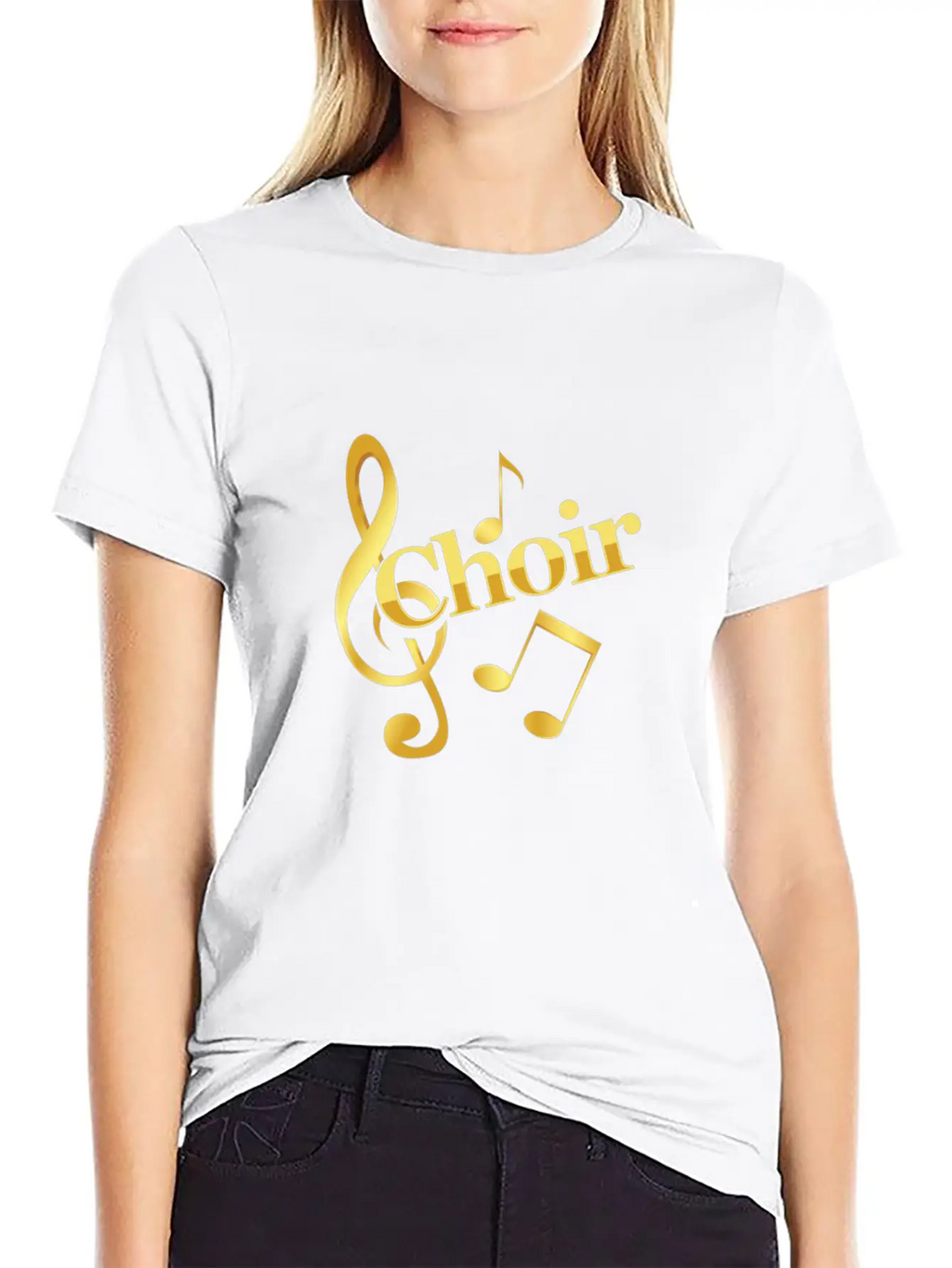 Choir Music Notes Clef Chorus Choral Music Gift Unisex Casual T-Shirt – Clean Design For Daily Comfort