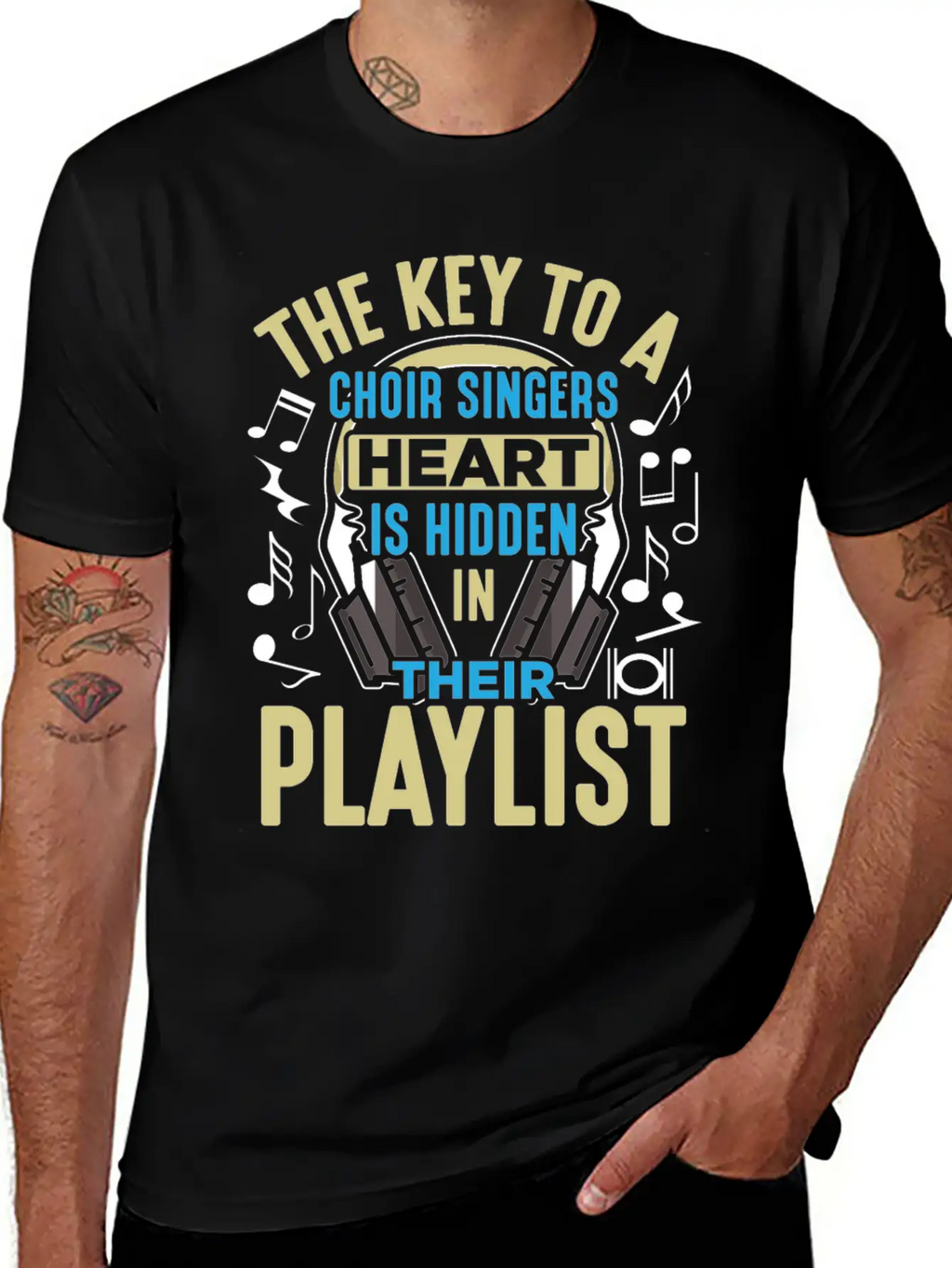 Choir Singer Key To Heart Musical Orchestra Lover Essential Unisex Summer Tee – Soft Cotton Casual Fit