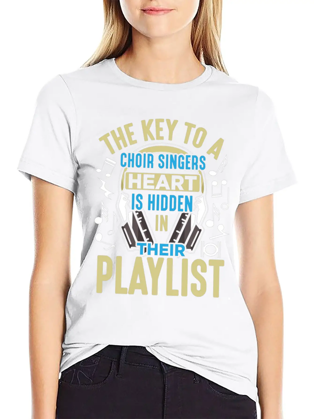Choir Singer Key To Heart Musical Orchestra Lover Essential Unisex Summer Tee – Soft Cotton Casual Fit