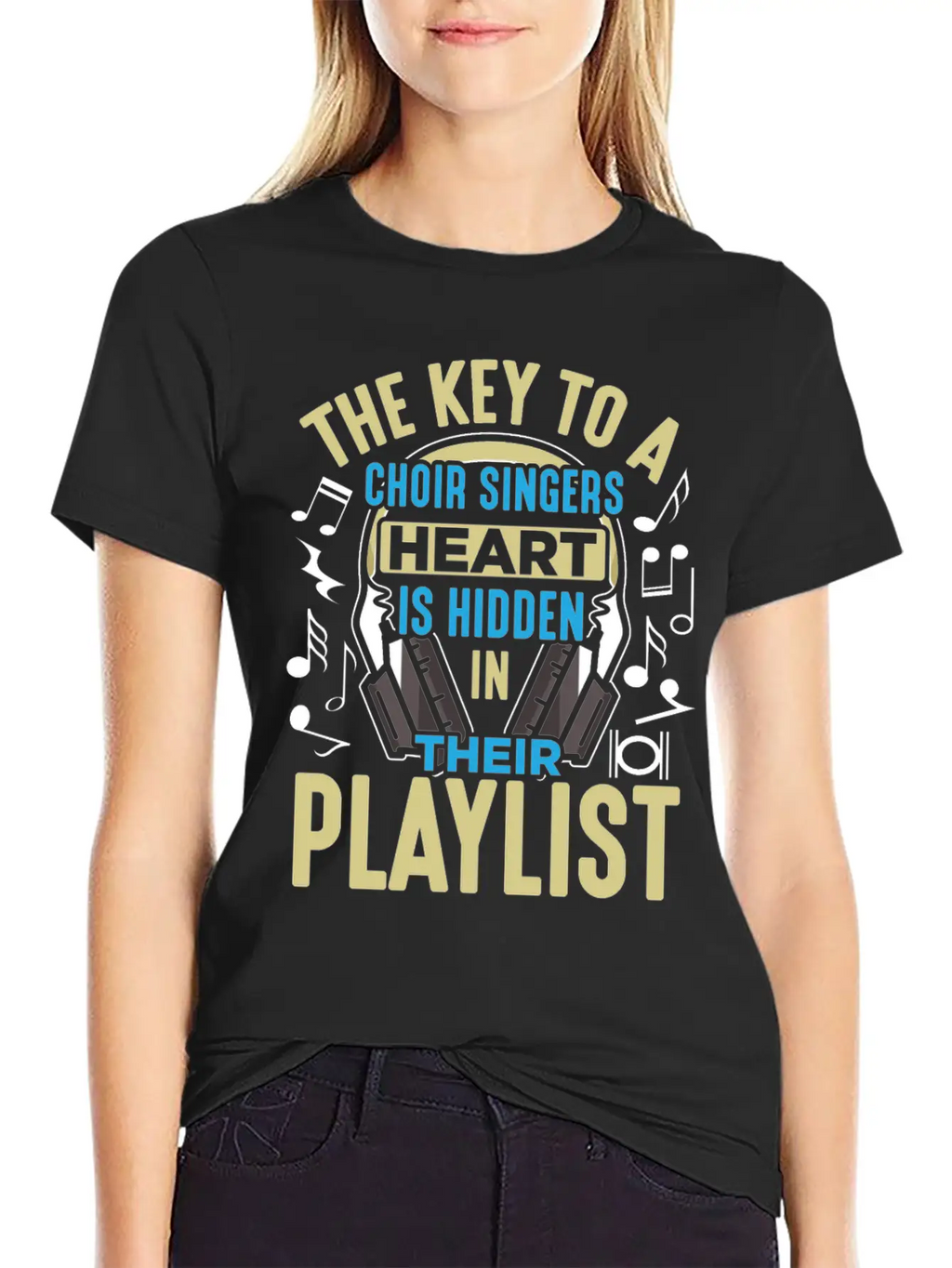 Choir Singer Key To Heart Musical Orchestra Lover Essential Unisex Summer Tee – Soft Cotton Casual Fit
