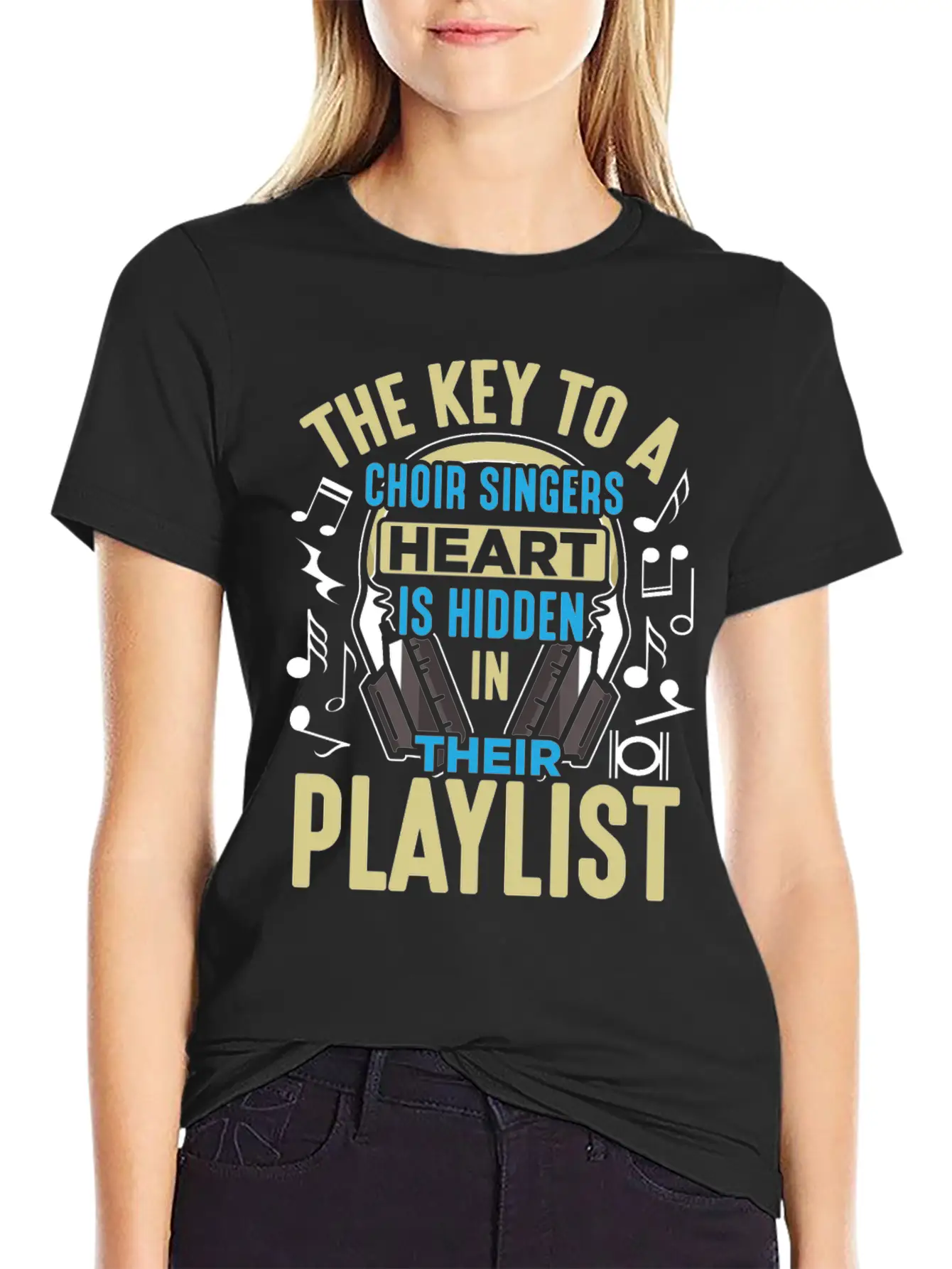 Choir Singer Key To Heart Musical Orchestra Lover Essential Unisex Summer Tee – Soft Cotton Casual Fit