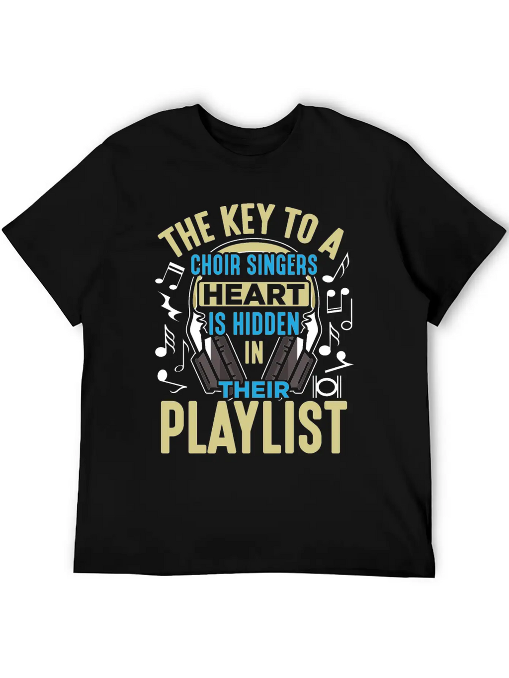 Choir Singer Key To Heart Musical Orchestra Lover Essential Unisex Summer Tee – Soft Cotton Casual Fit