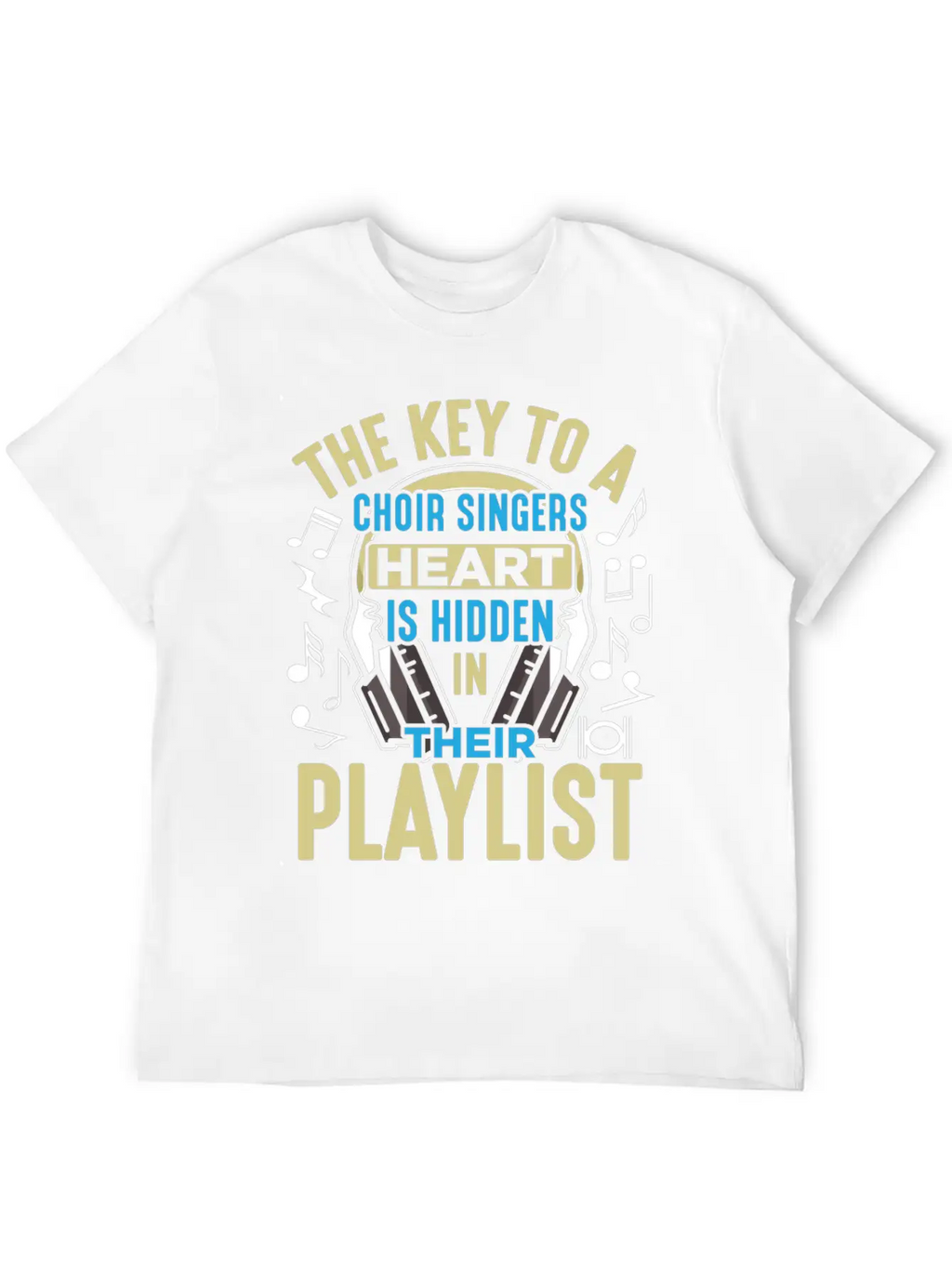 Choir Singer Key To Heart Musical Orchestra Lover Essential Unisex Summer Tee – Soft Cotton Casual Fit