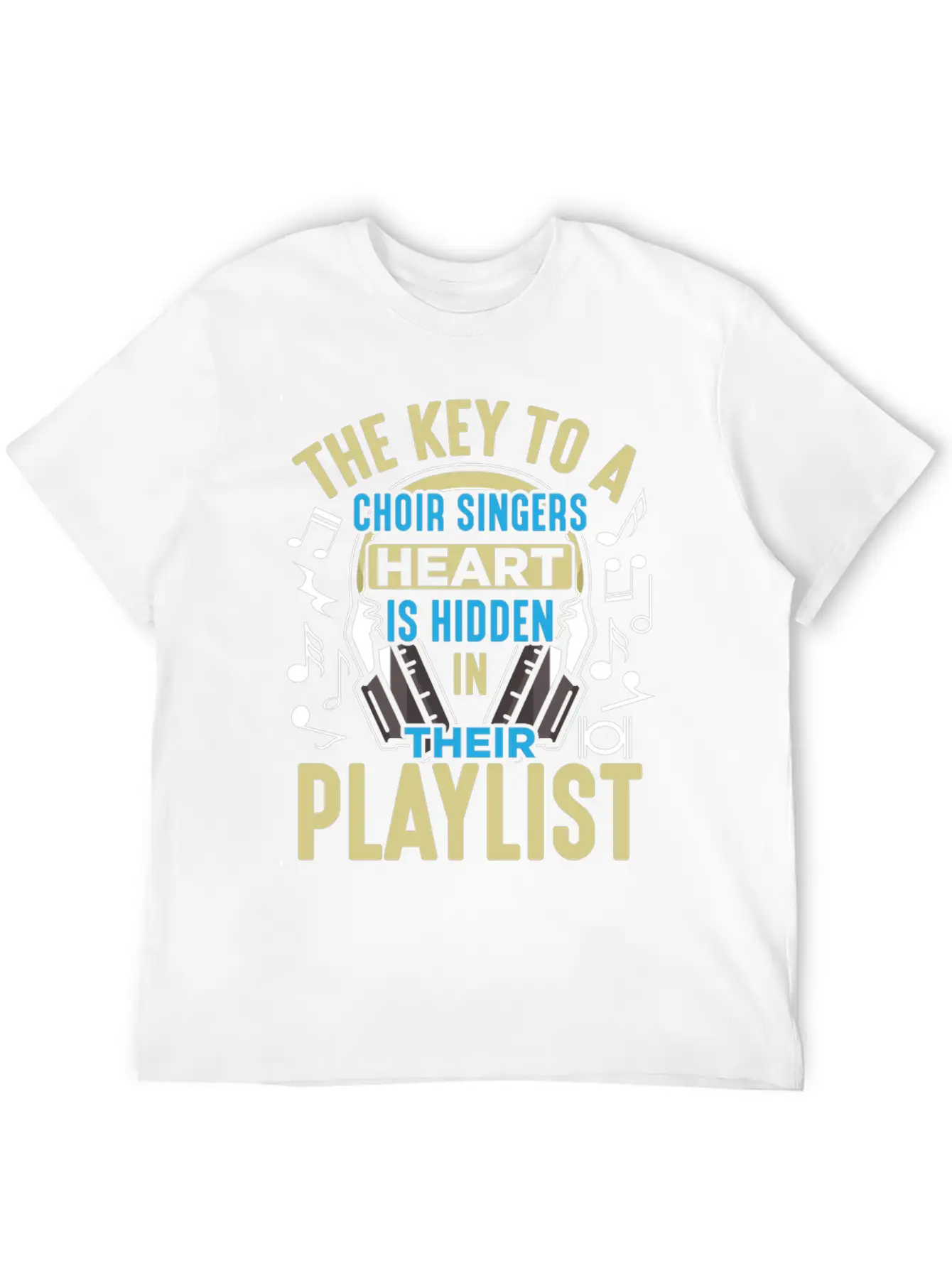 Choir Singer Key To Heart Musical Orchestra Lover Essential Unisex Summer Tee – Soft Cotton Casual Fit