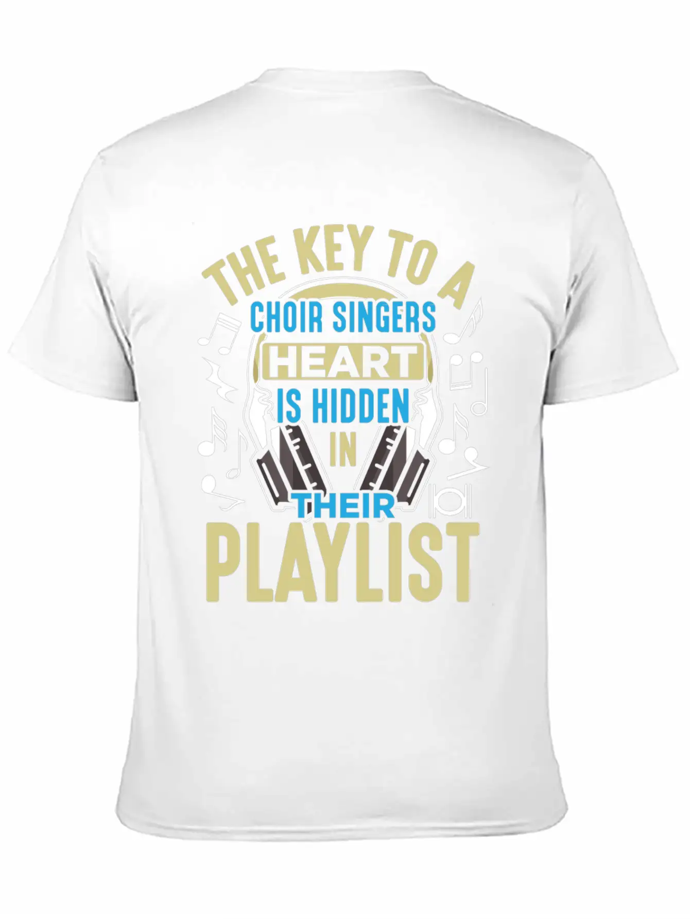 Choir Singer Key To Heart Musical Orchestra Lover Essential Unisex Summer Tee – Soft Cotton Casual Fit