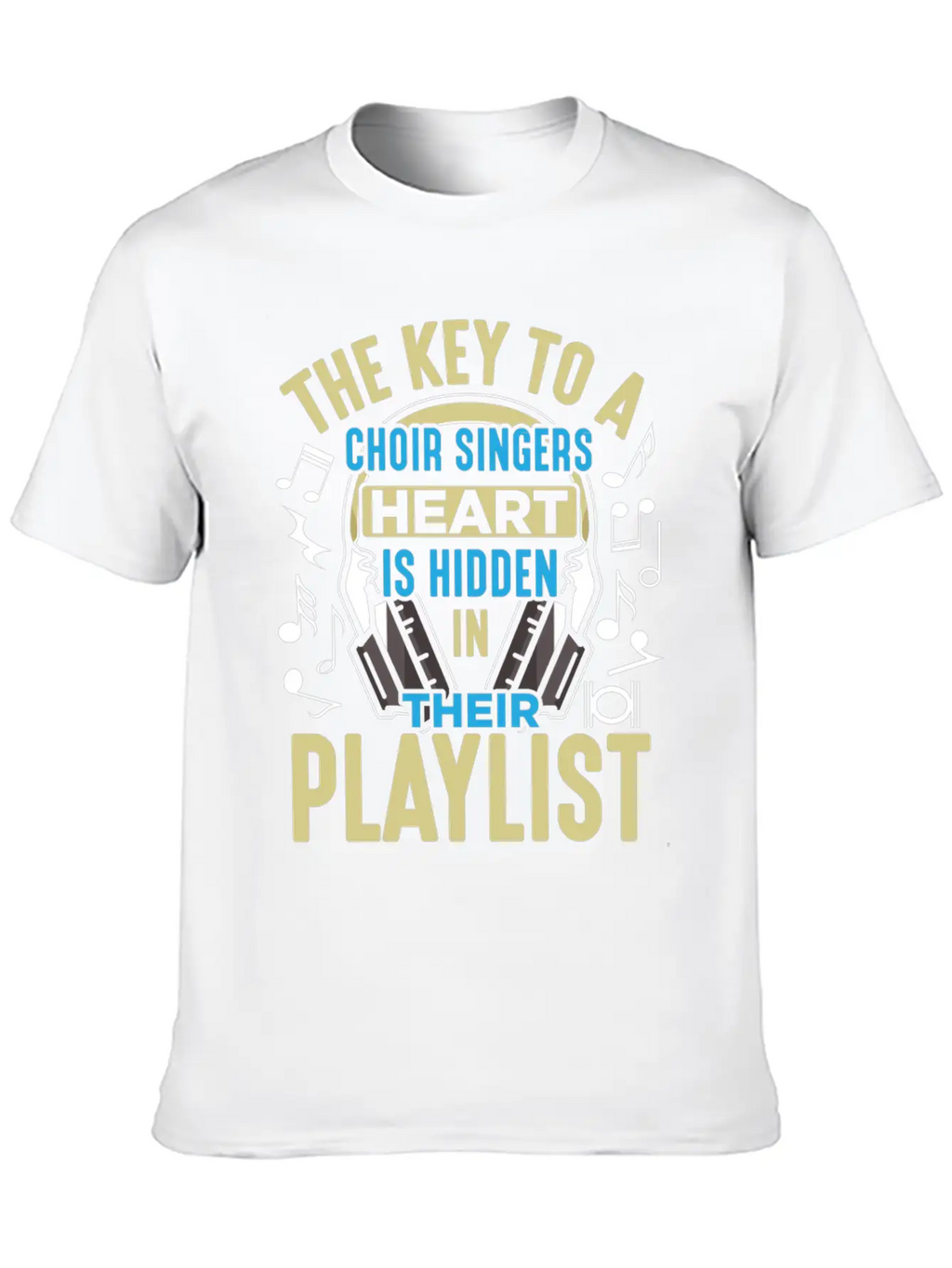 Choir Singer Key To Heart Musical Orchestra Lover Essential Unisex Summer Tee – Soft Cotton Casual Fit