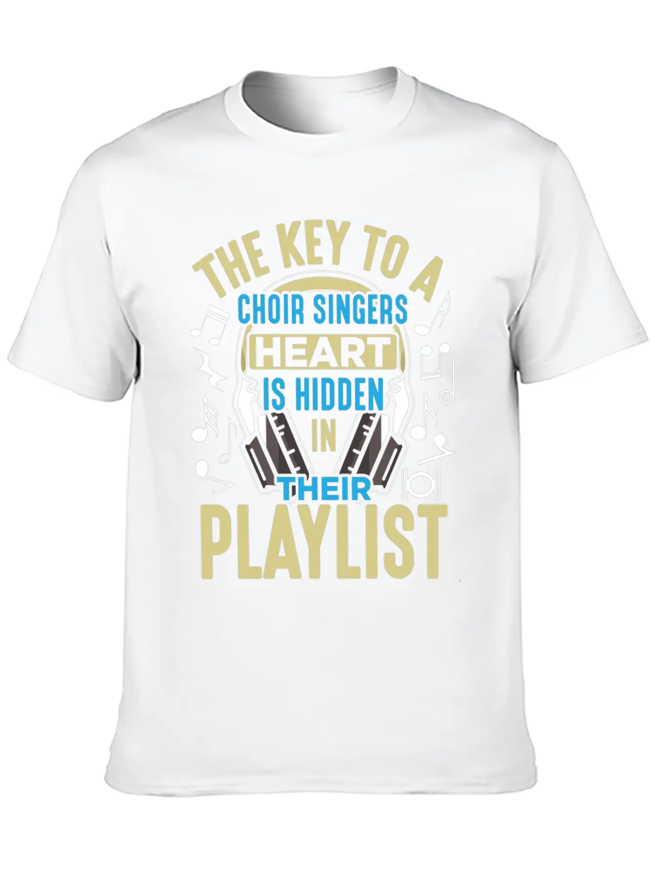 Choir Singer Key To Heart Musical Orchestra Lover Essential Unisex Summer Tee – Soft Cotton Casual Fit