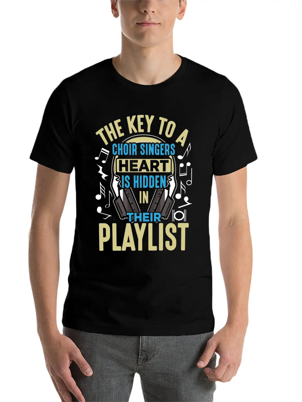 Choir Singer Key To Heart Musical Orchestra Lover Essential Unisex Summer Tee – Soft Cotton Casual Fit
