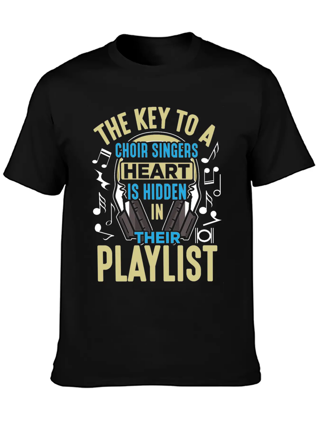Choir Singer Key To Heart Musical Orchestra Lover Essential Unisex Summer Tee – Soft Cotton Casual Fit