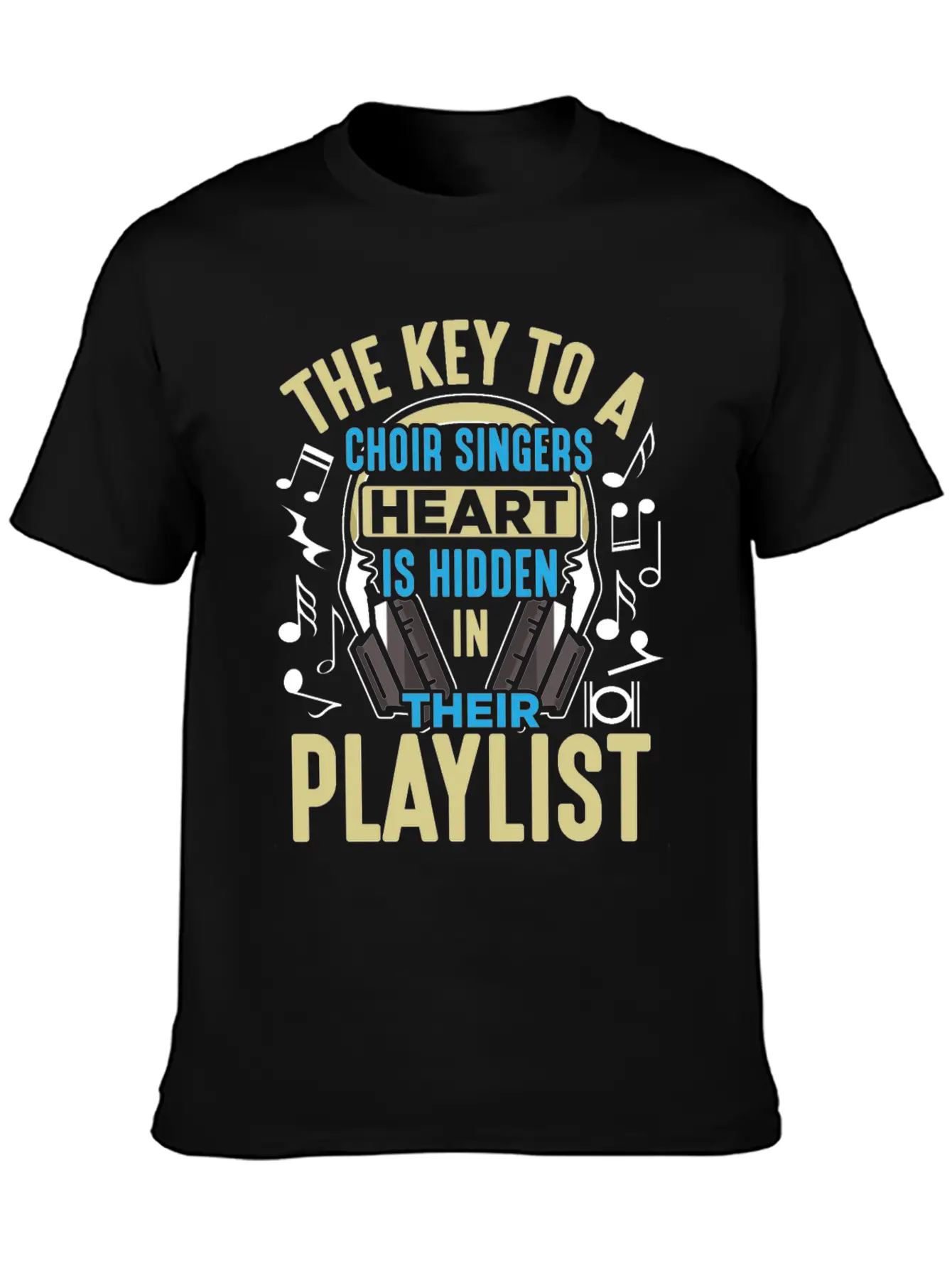 Choir Singer Key To Heart Musical Orchestra Lover Essential Unisex Summer Tee – Soft Cotton Casual Fit